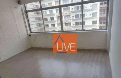 Live vende: excelente sala, 60 m², 1 vaga na escritura.