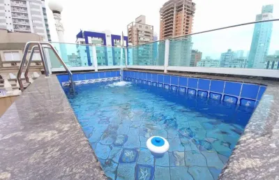 Cobertura à venda, 2 quartos, 1 suíte, 1 vaga, aparecida - santos/sp