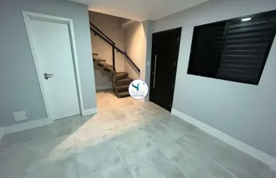 Sobrado à venda, 2 quartos, 2 suítes, 1 vaga, marapé - santos/sp