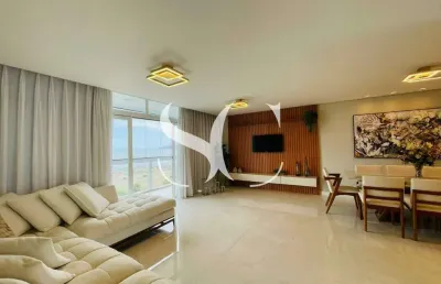 Vende-se apartamento vista mar mobiliado 3 dormitório no bairro do gonzaga em santos