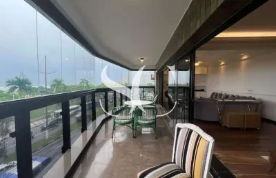 Aluga-se apartamento alto padrão frente e vista mar no bairro de pompéia em santos