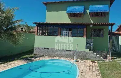 Casa com 4 quartos à venda, 306 m² por r$ 737.000 - guaratiba - maricá/rj