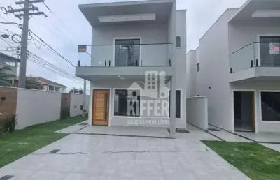 Casa com 3 dormitórios à venda, 105 m² por r$ 540.000,00 - barroco (itaipuaçu) - maricá/rj