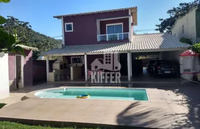 Casa com 3 dormitórios à venda, 200 m² por r$ 1.300.000,01 - recanto de itaipuaçu - maricá/rj