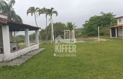 Sítio com 4 dormitórios à venda, 380000 m² por r$ 7.000.000,00 - caju - maricá/rj