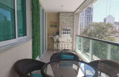 Apartamento com 3 quartos, vranda gourmet, lazer total, 2 vagas de garagem, 123m² por r$ 1.200.000,00 - icaraí - niterói/rj