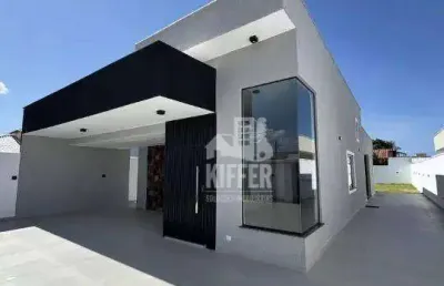 Casa linear à venda no jardim atlântico leste itaipuaçu  maricá/rj  3 quartos (1 suíte) terreno de 480m²
