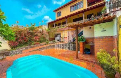 Casa com 4 quartos à venda, 420 m² por r$ 1.200.000 - itaipu - niterói/rj