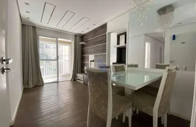Apartamento semimobiliado no vila nova paisagem; suzano/sp; 2 dormitórios; planejados; sacada; 1 vaga.