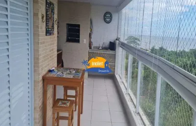 Apartamento à venda em bertioga-sp, no bairro indaiá: 2 quartos, 1 suíte, 2 salas, 2 banheiros, 2 vagas de garagem, 80m² de área.