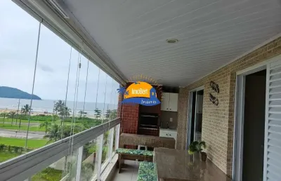 Apartamento com vista para o mar a venda- indaia- 3 quartos -2 vagas- bertioga-sp
