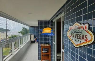 Apartamento à venda em bertioga-sp,  50 mts da praia, indaiá: 2 quartos, 1 suíte, 2 salas, 2 banheiros, 83,47m² de área.