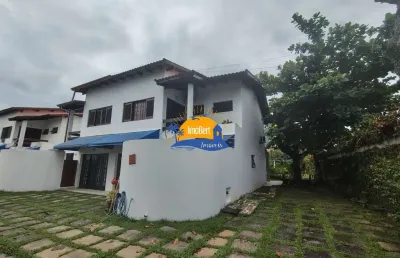 Venda de casa de condomínio em bertioga-sp, indaiá - 200 mts da praia com 3 quartos, 1 suíte, 3 salas, 3 banheiros, 2 vagas, 182,78 m²