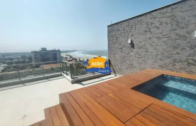 Belíssima cobertura penthouse com vista pro mar novíssima!