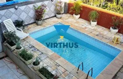 Taquara - casa em condomínio fechado com 4 quartos, piscina e churrasqueira