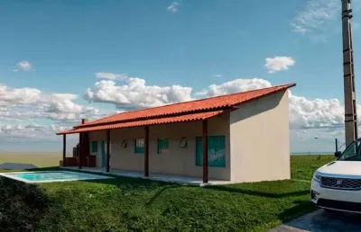 Vendemos chácara na planta, terreno + construção, piscina e área gourmet