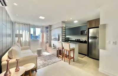 Apto mobilidado e decorado 2 dorm com suíte próximo a tudo em torres