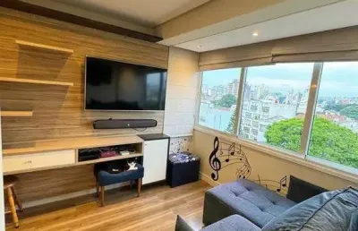 Apartamento de 1 quarto com suíte, mobiliado e 1 vaga de garagem na cidade baixa. - cód. rp390362