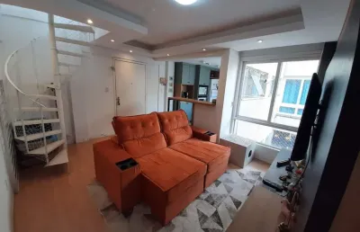 Cobertura de 104m² com 2 dormitórios no bairro nonoai - porto alegre