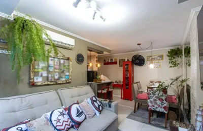 Apartamento com 2 dormitórios, cozinha americana, banheiro social, gás central, 1 vaga