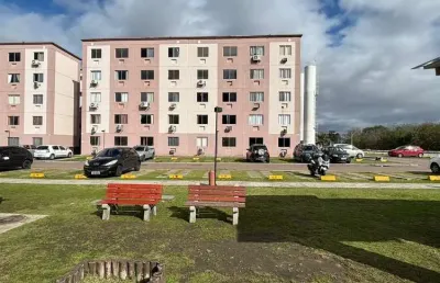 Apartamento com 02 quartos e 01 vaga fixa (01 lance de escada) no bairro hípica