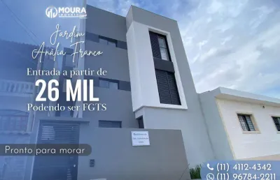 Apartamento para venda em são paulo, jardim anália franco, 2 dormitórios, 1 banheiro