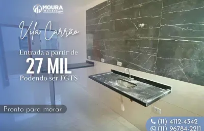 Apartamento para venda em são paulo, vila carrão, 2 dormitórios, 1 banheiro