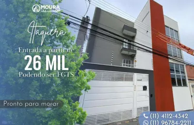 Apartamento para venda em são paulo, itaquera, 2 dormitórios, 1 banheiro, 1 vaga