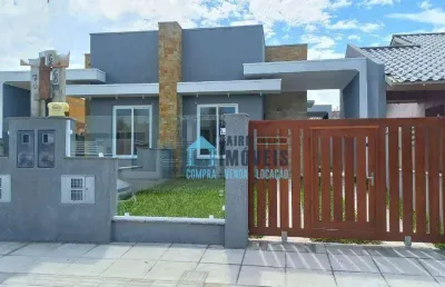 Casa com 2 dormitórios à venda, 82 m² por r$ 486.000 - zona nova- tramandaí/rs