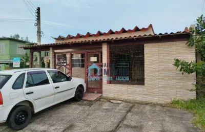 Casa com 3 dormitórios + 2 apartamentos à venda por r$ 220.000 - centro - balneário pinhal/rs