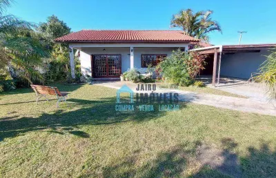 Linda casa com área gourmet, 3 dormitórios à venda por r$ 370.000 - centro - balneário pinhal/rs
