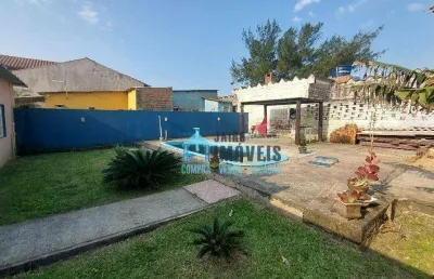 Casa com 3 dormitórios e piscina à venda por r$ 140.000 - centro - balneário pinhal/rs