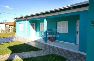 Casa com amplo terreno de esquina, 4 dormitórios à venda, por r$ 360.000 - centro - balneário pinhal/rs
