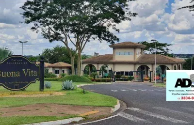 Terreno em condomínio para venda em são josé do rio preto, parque residencial buona vita