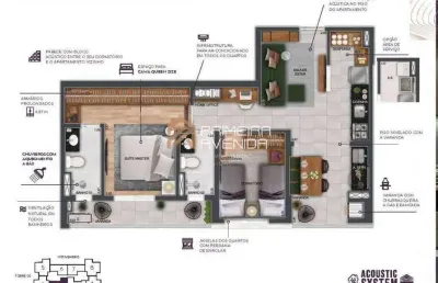 Repasse - apartamento 68m² - 2 dorms/1 suíte - wonder cidade jardim