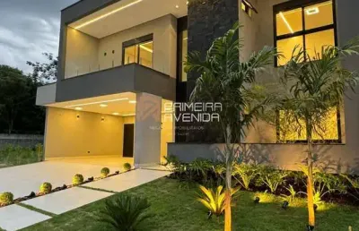 Sobrado 402m² - 4 suítes / 1 master -  condomínio golfe 2