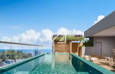 Apartamento tipo studio novo piscina a venda na barra! decorado e mobiliado!