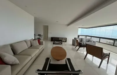 Apartamento alto padrão 4 suítes vista mar varanda 4 garagens piscina academia em ondina!
