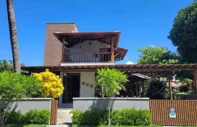 Casa moderna 3 quartos piscina churrasqueira varanda mobiliada à venda barra do jacuípe!