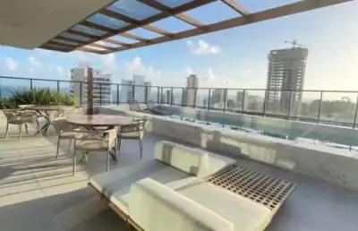 Apartamento quarto  banheiro  garagem piscina academia rooftop novo na barra!