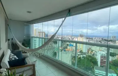 Apartamento vista mar nascente 2 quartos sala varanda garagem à venda no rio vermelho!