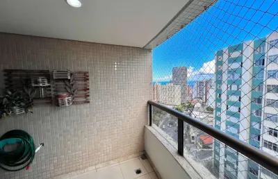 Apartamento nascente vista mar 4 quartos 3 suítes 2 varandas 2 garagens à venda na barra!
