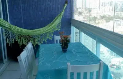 Apartamento vista mar quarto sala varanda área de serviço garagem à venda na barra!