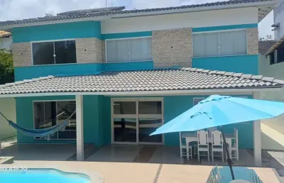 Casa 2 pavimentos 4 quartos suíte closet piscina 4 garagens à venda vilas do atlântico!