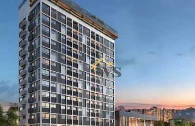 Apartamento com 1 dormitório à venda, 24 m² por r$ 380.000,00 - boa vista - porto alegre/rs