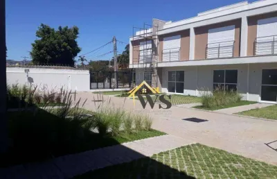 Sobrado com 2 dormitórios pronto para morar ,condominio conpctado à venda, 138 m² por r$ 430.000 - rubem berta -casa com 30 metros de pátio exclusivo