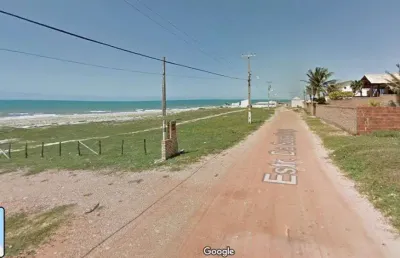 Terreno com 120metros de frente mar e aria 4800 m2 uruaú - beberibe - ce