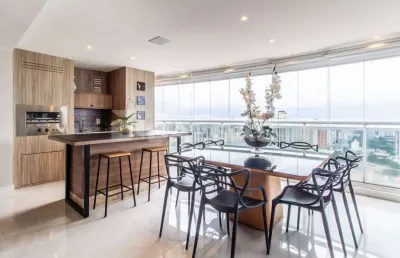 Apartamento alto padrão 172 m² - tatuapé - totalmente mobiliado