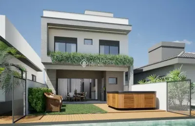 Casa em condomínio fechado com 3 quartos à venda na avenida deltaville, 301, beira rio, biguaçu, 144 m2 por r$ 1.299.000