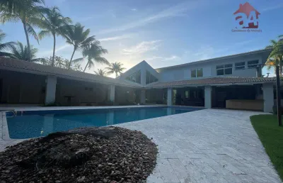 Casa com 5 dormitórios à venda, 750 m² por r$ 3.900.000,00 - catu de abrantes - abrantes (camaçari)/ba